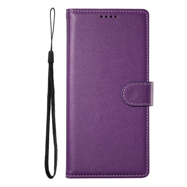 Plånboksfodral för Samsung Galaxy S26 Plus Magnetiskt Konstläder - Lila