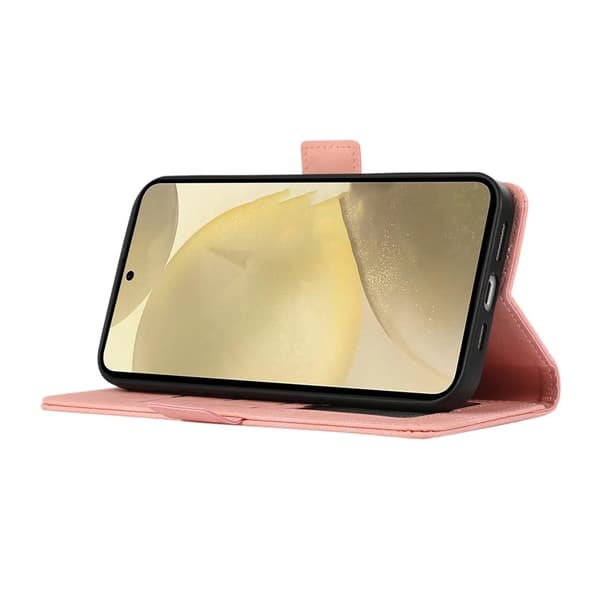 ABEEL Samsung Galaxy S23+ Plånboksfodral Konstläder RFID-Skydd - Rosa