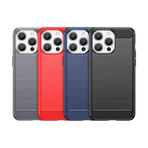 Mobilskal till iPhone 15 Pro Carbon Flexible - Svart Svart