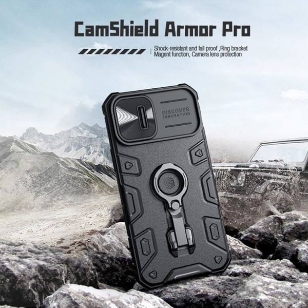 Nillkin iPhone 14 Cover Ringholder Armor Pro - Blå