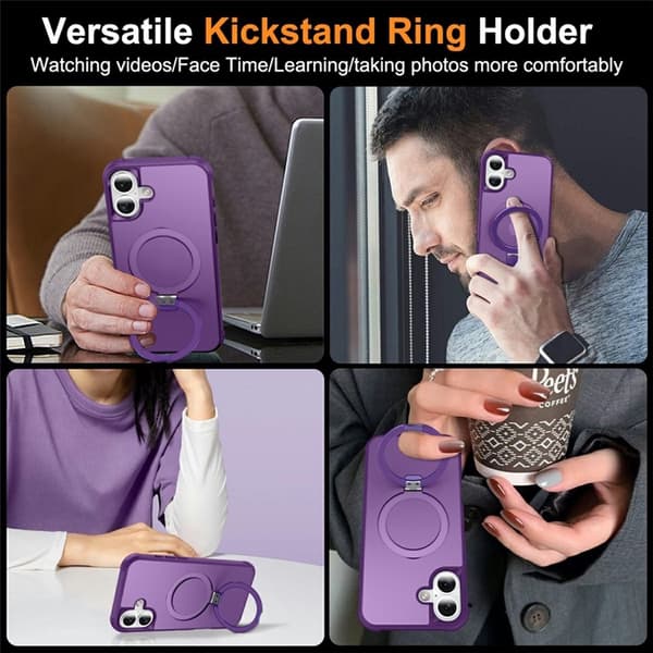 Mobilskal till iPhone 17 MagSafe TPU+PC Kickstand - Lila Lila