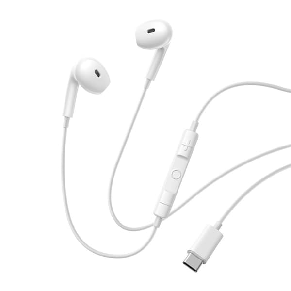 Baseus Trådbundna In-Ear Hörlurar USB-C Encok CZ19 - Vit