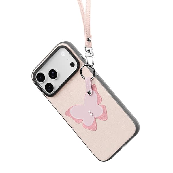 DUX DUCIS Mobilskal till iPhone 17 Pro Max Fingerring/Rem Luvy Series Rosa