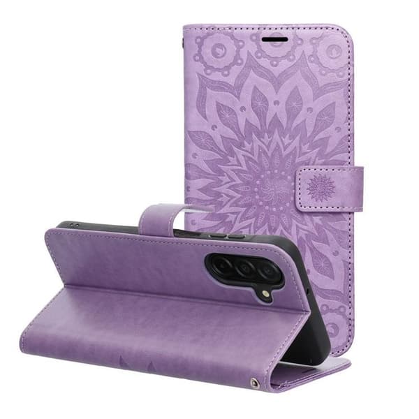 Pung etui til Galaxy A56 5G Mezzo - Mandala Lilla Lila
