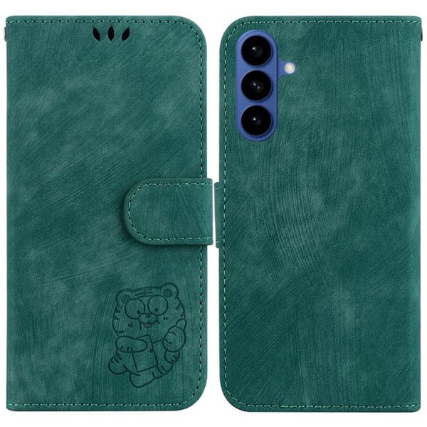 Samsung Galaxy S26 / S26 Pro Plånboksfodral Konstläder Stötsäker - Grön