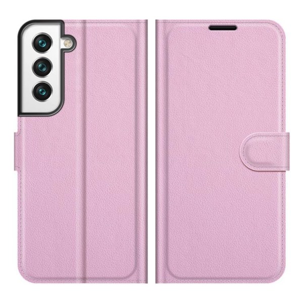 Litchi Magnetic Fodral Galaxy S22 Plus 5G - LjusRosa Rosa