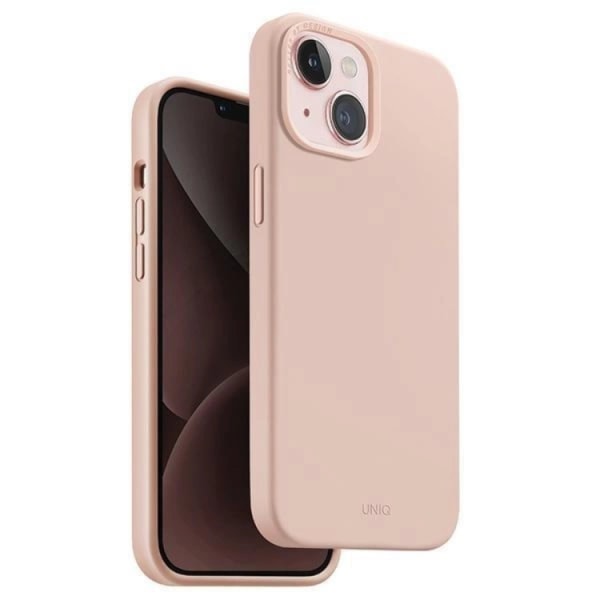 Uniq iPhone 15 mobiltaske Magsafe Lino Hue - Pink