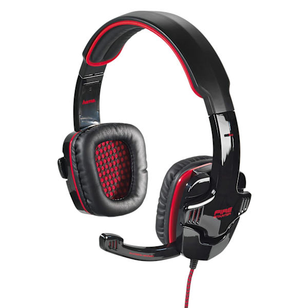 HAMA PC Headset för Gaming Fire Starter 2m - Svart Lång Kabel
