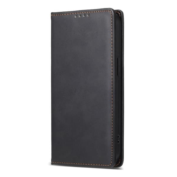 Samsung Galaxy S26+ Plånboksfodral RFID Skydd Konstläder - Svart