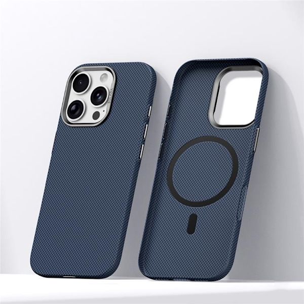 SULADA Mobilskal till iPhone 16 Pro MagSafe Grid Texture - Blå Blå
