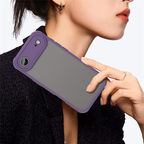 Mobilskal till iPhone Air Frostade krockkuddar Drop Proof - Lila Lila