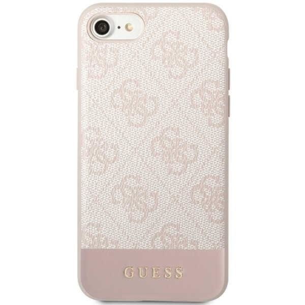 Guess iPhone 7/8/SE (2020/2022) Mobilskal Stripe - Rosa