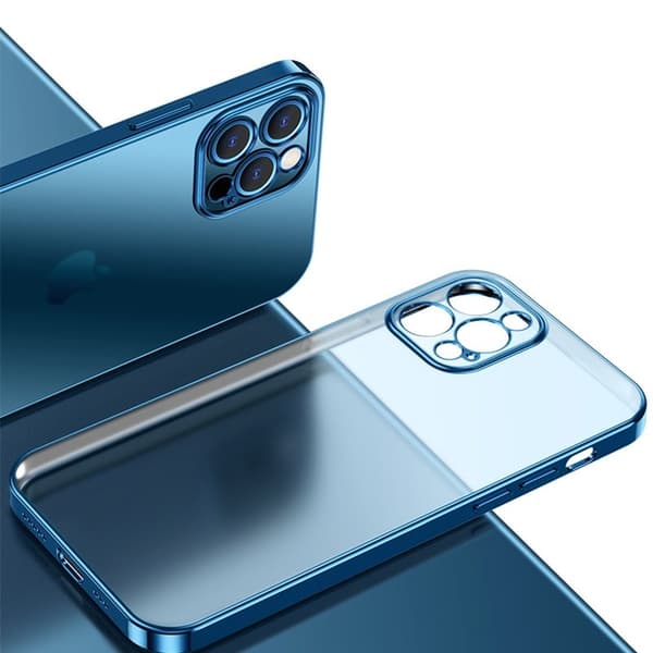 SULADA Mobilskal till iPhone 12 Pro Soft TPU Metallisk Lila 6.1"