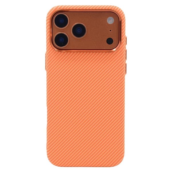 Mobilskal till iPhone 17 Pro Max Magsafe Carbon Fiber Orange