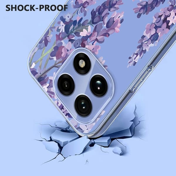 Mobilskal till OnePlus 15 Butterfly Floral Pattern Lila