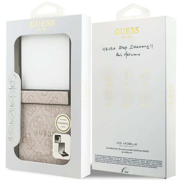 Guess Mobilskal För Galaxy Z Flip 7 MagSafe 4G Classic - Rosa