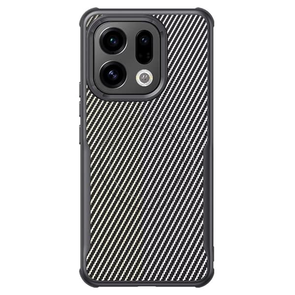 Mobilskal till Oppo Find X9 Pro 5G PU + PC + Silikon Skydd - Grå