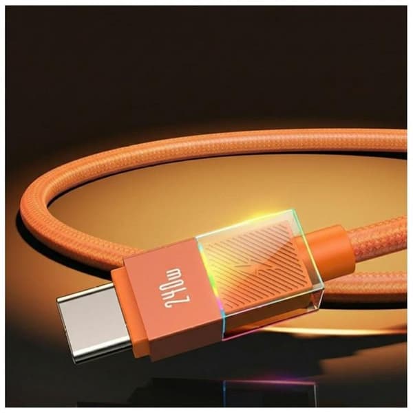 USAMS USB-C till USB-C 240W Kabel 1.2m U93 - Orange Orange