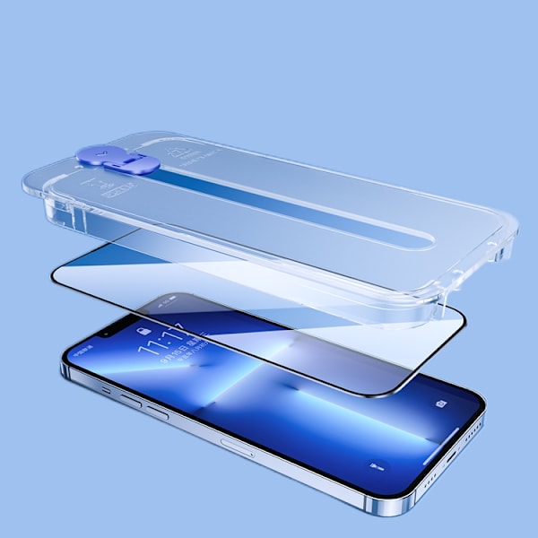 Joyroom iPhone 14 Pro Max Härdat Glas Skärmskydd Knight med Mounting Kit