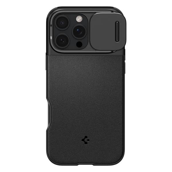 Spigen telefontaske til iPhone 16 Pro Max MagSafe Optics Armor - Sort Svart