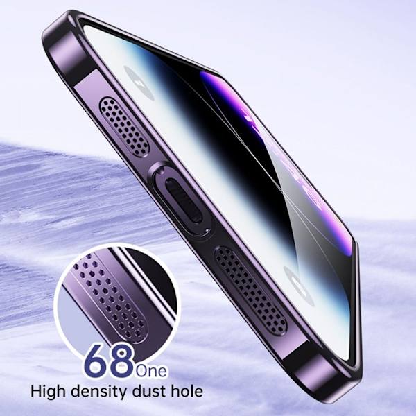 SULADA Mobilskal till iPhone 14 Pro Max TPU Electroplating Glitter Vit