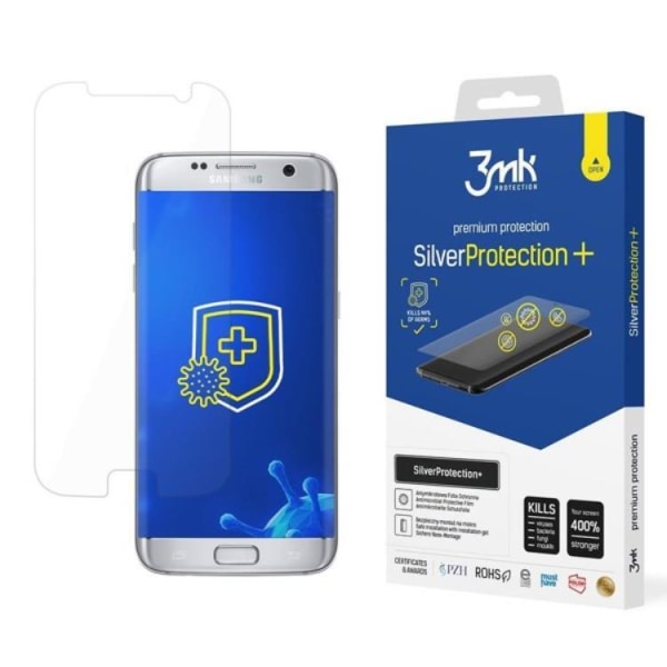 3mk Galaxy S7 Edge hærdet glas skærmbeskytter sølv