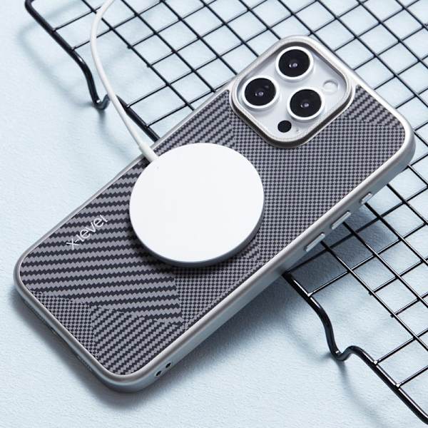 X-LEVEL Mobilskal till iPhone 16 Pro Max Magnetisk Grå