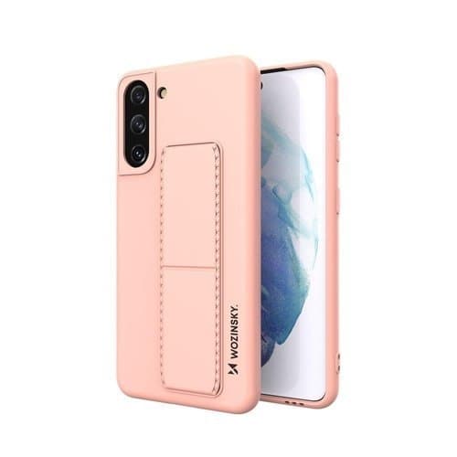 Wozinsky Kickstand Silicone Skal Samsung Galaxy S21 Plus 5G - Rosa Rosa
