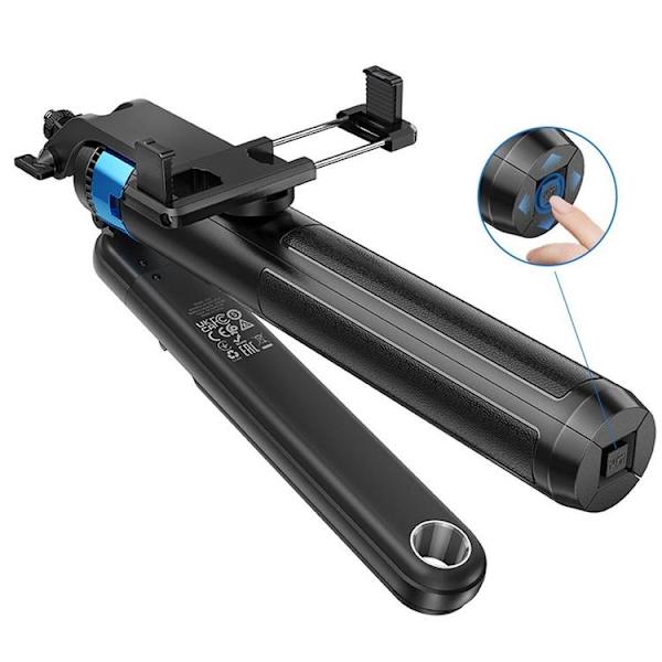 Hoco Selfie Stick Bluetooth med Fjärrkontroll K22 - Svart