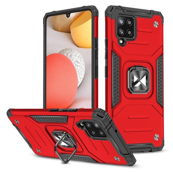 Wozinsky Ring Armor  Skal Galaxy A42 - Röd Röd