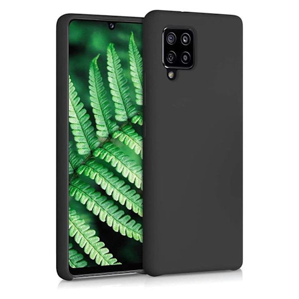 Silicone Soft Flexible Skal Galaxy A42 - Svart Svart