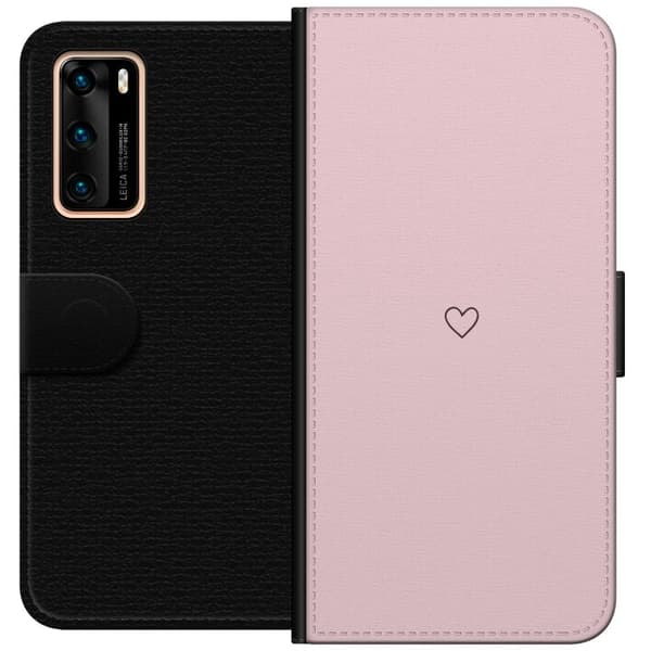 Plånboksfodral till Huawei P40 med Litet Hjärta