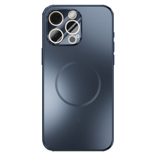 ABEEL Mobilskal till iPhone 15 Pro Max Magnetisk TPU PC Kyl Matte Blå
