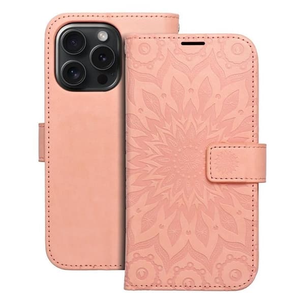 iPhone 16 Pro Pung Etui Mezzo Mandala - Peach Fuzz Rosa