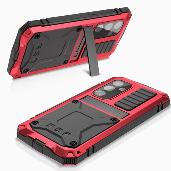 R-JUST Mobilskal till Galaxy S24 Kickstand Shockproof Röd