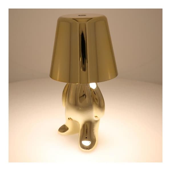 Sengebordlampe GOLD MAN Stående (model 8) MLTL Guld