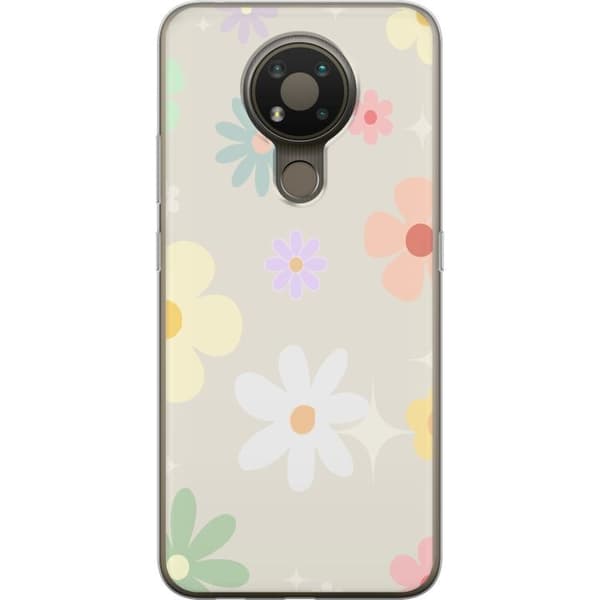 Mobilcover til Nokia 3.4 med falmende blomster