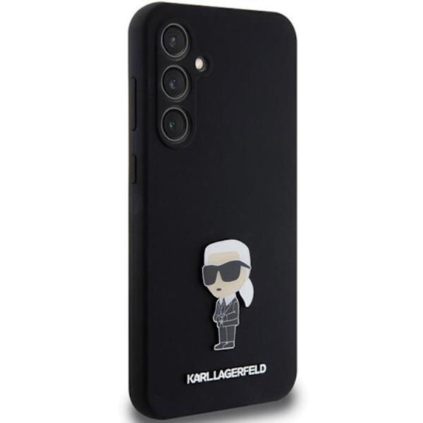 Karl Lagerfeld Galaxy S23 FE Mobilskal Silikon Ikonik Metal Pin Svart
