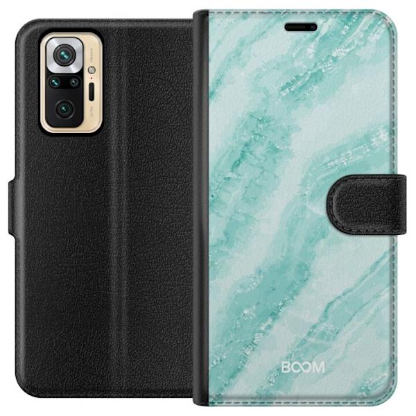 Pungcover til Xiaomi Redmi Note 10 Pro med Mint Marble