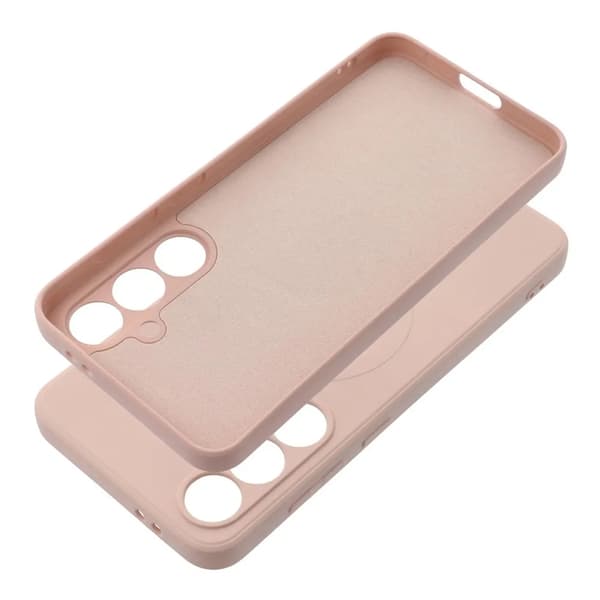 Telefontaske til Galaxy S24 FE Magsafe Silikone - Lyserød Rosa