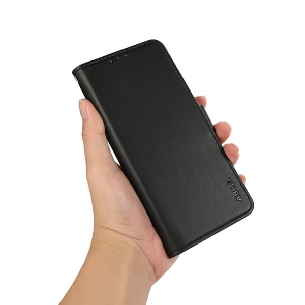 ABEEL Samsung Galaxy S23+ Plånboksfodral Soft Konstläder RFID Svart