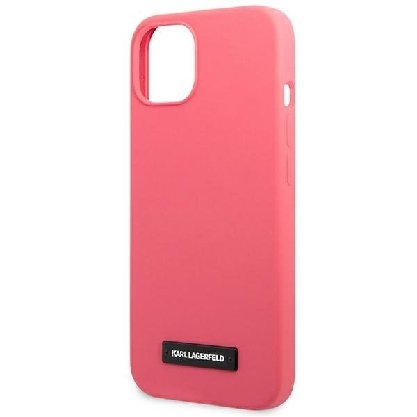 Karl Lagerfeld iPhone 13 mini Skal Silicone Plaque - Fuchsia
