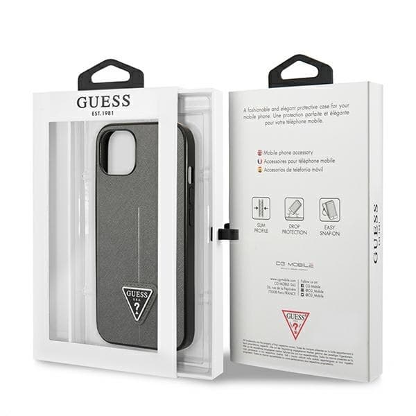 Guess Mobilskal till iPhone 13 / 14 / 15 MagSafe SaffianoTriangle Logo