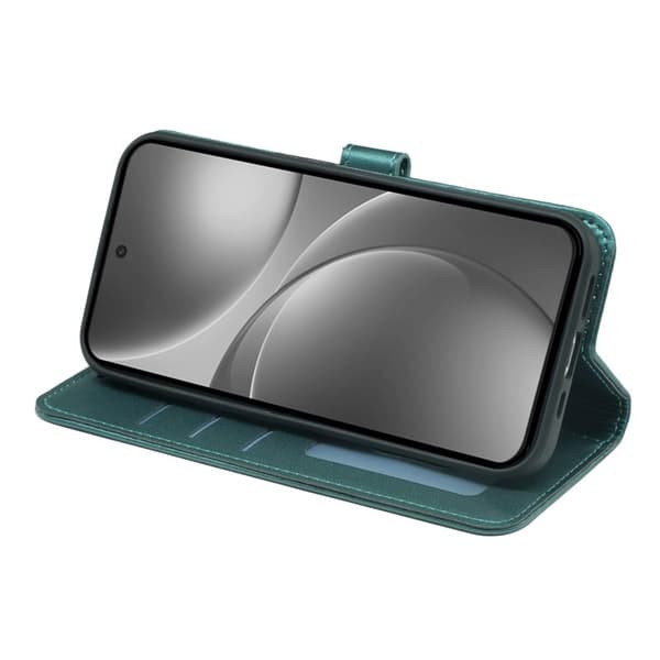 Oppo Find X9 Pro 5G Kortfack Plånboksfodral Handrem Konstläder - Grön