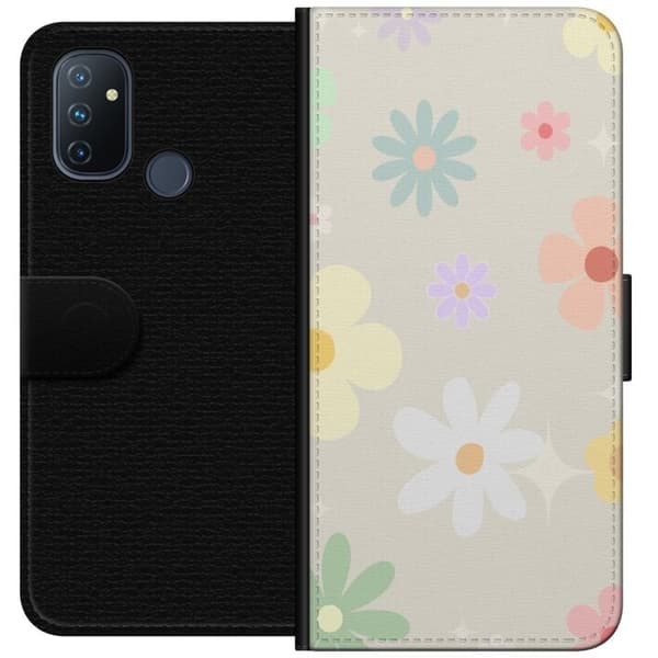 Plånboksfodral till OnePlus Nord N100 med fejdande blommor