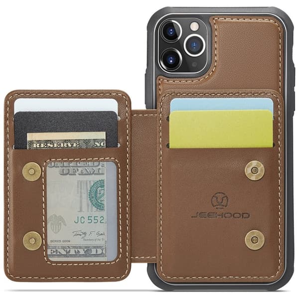 JEEHOOD J05 Mobilskal till iPhone 11 Pro Max Läder MobilBrun