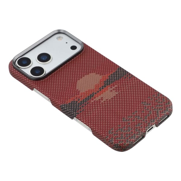 Mobilskal till iPhone 17 Pro Max MagSafe Aramid Fiber Precise Röd