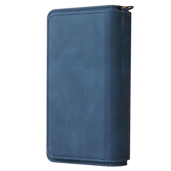 iPhone 14 Pro Plånboksfodral KT Zipper - Blå