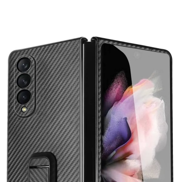 Carbon Fiber Mobilskal till Samsung Galaxy Z Fold 3 - Svart Black