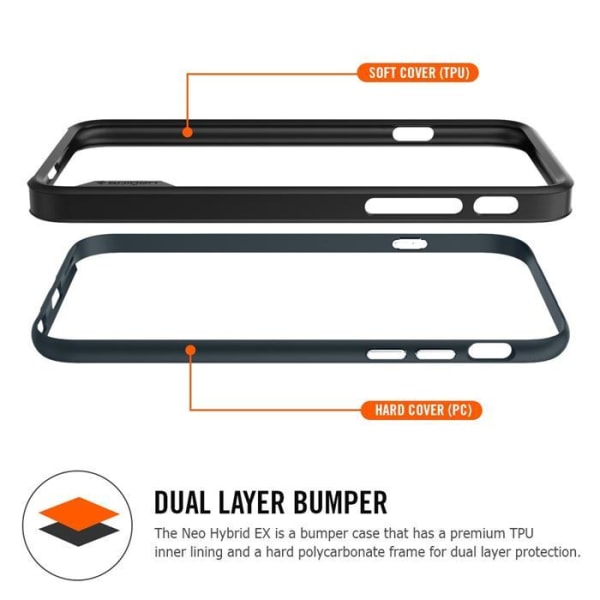 SPIGEN Neo Hybrid EX Bumper Cover til Apple iPhone 6 (S) Plus (Gu